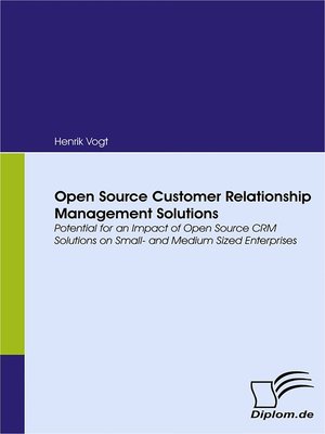 cover image of Open Source Customer Relationship Management Solutions
